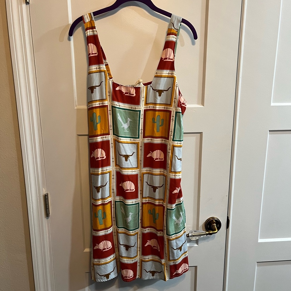 Colorful Patterned Sleeveless Dress